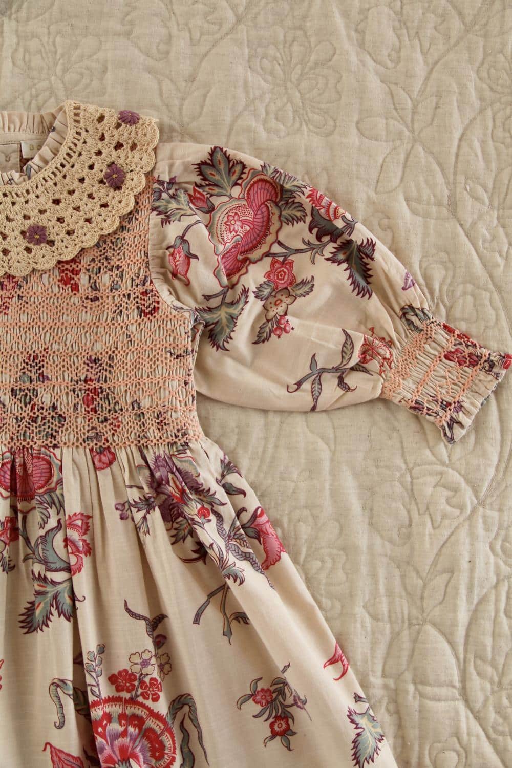 Bonjour Diary Smocked Dress Vence 3 Bonjour Diary Smocked Dress Vence - Image 3