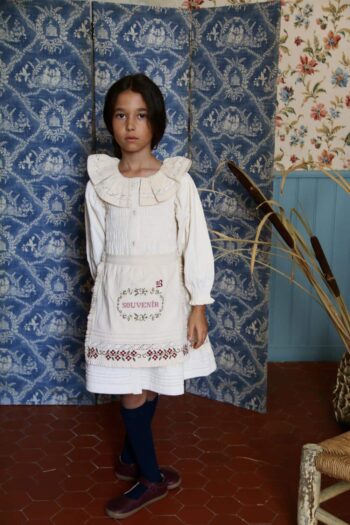 Bonjour Diary Souvenir Embroidered Apron - Image 3