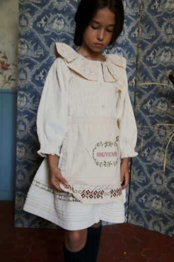 Bonjour Diary Souvenir Embroidered Apron - Image 2