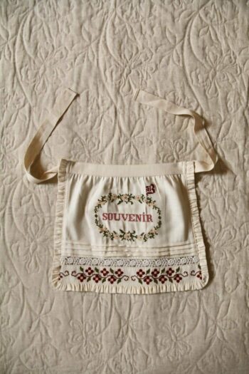 Bonjour Diary Souvenir Embroidered Apron