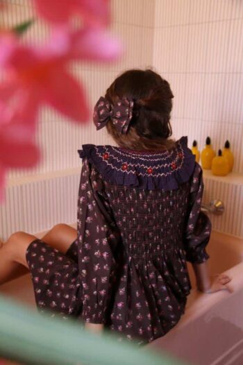 Bonjour Diary Tunic with Little Bouquet & Bow Barrette - Image 4