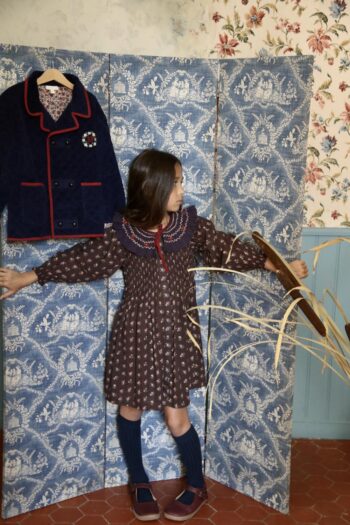 Bonjour Diary Tunic with Little Bouquet & Bow Barrette - Image 6