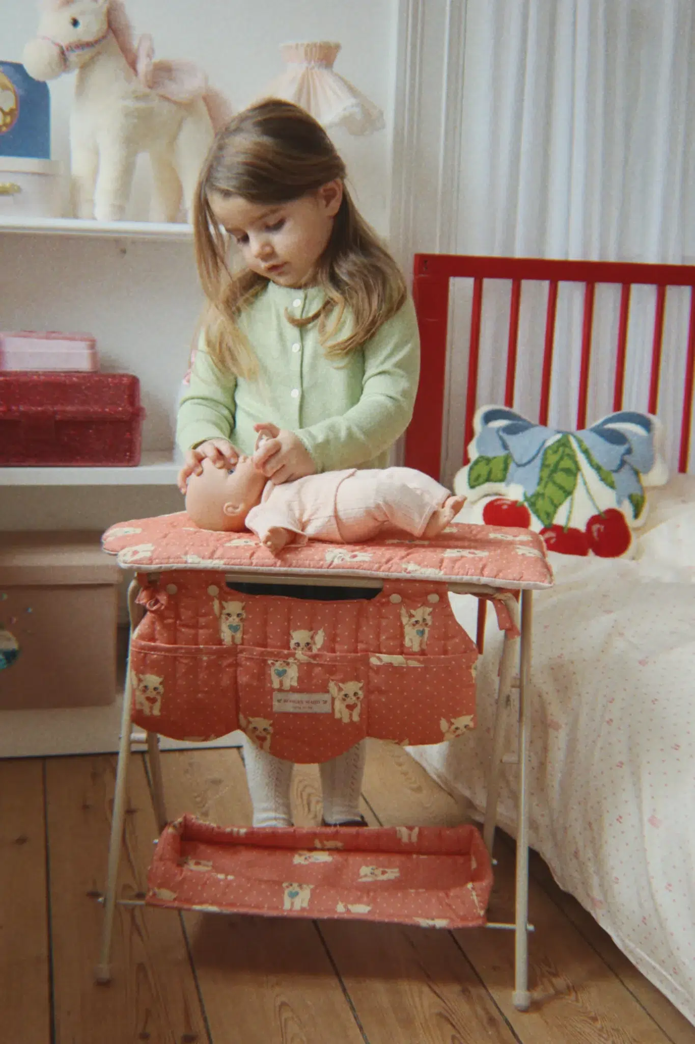 Konges Slojd Catie Baby Doll with Lift Ciao Miao Rose 7 Konges Slojd Catie Baby Doll with Lift Ciao Miao Rose