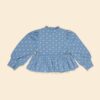APOLINA MYA PEPLUM JERSEY TOP - MOUNTAIN CALICO BLUE_1