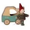 Maileg Christmas Mouse Little Brother in Car Box