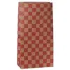 Maileg Gift Bag Medium Checker Powder-Red (Pack of 5)
