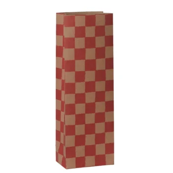 Maileg Gift Bag Mini Checker Powder-Red