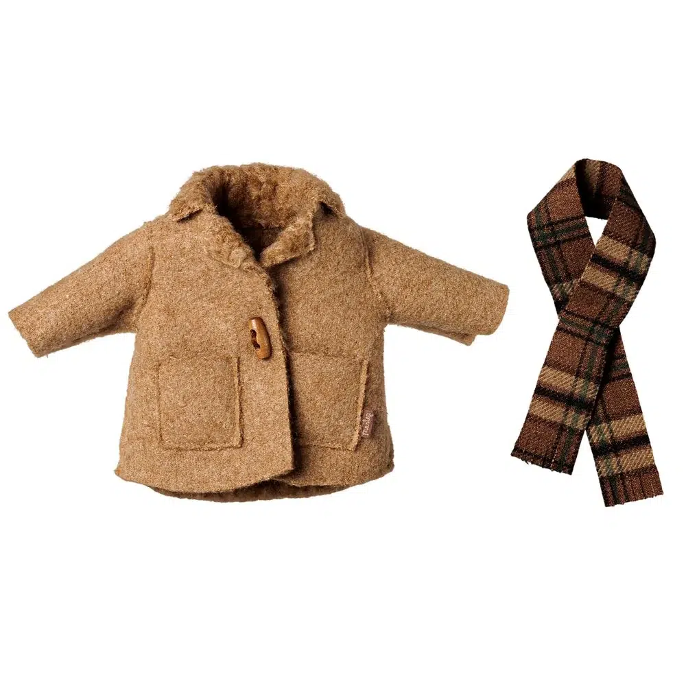 Maileg Jacket & Scarf Medium Mouse (Preorder Oct) 1 Maileg Jacket & Scarf Medium Mouse