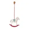 Maileg Metal Ornament Rocking Horse Red