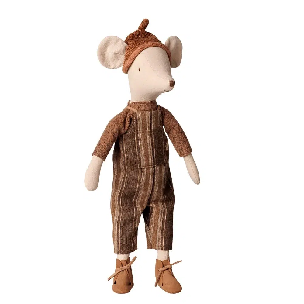 Maileg Mouse Medium Overalls & Sweater (Preorder Nov) 1 Maileg Mouse Medium Overalls & Sweater