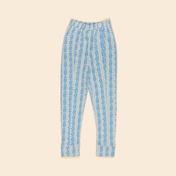 APOLINA SANDY SLIM JERSEY PANT - NORDIC FLORAL JACQUARD