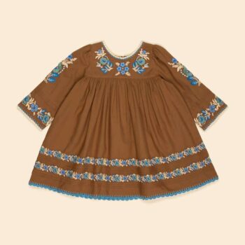Apolina Stevie Long Sleeve Dress Chocolate