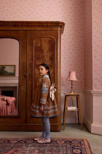 Apolina Stevie Long Sleeve Dress Chocolate