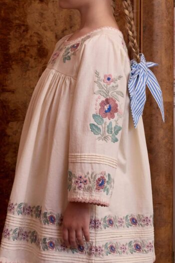 Apolina Stevie Long Sleeve Dress Milk Cream