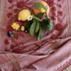 Suranne Diary Tablecloth Red Embroidered Chambray