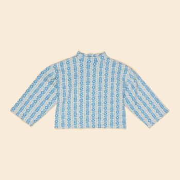 APOLINA VALERIE JERSEY SWEATER - NORDIC FLORAL JACQUARD