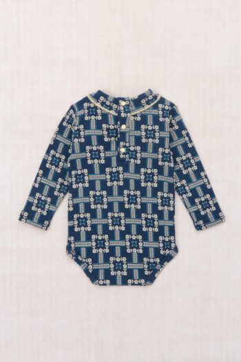 Misha & Puff Baby Scout Onesie Moonlight Railroad