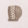 Misha & Puff Baby Zig Zag Bonnet Brut