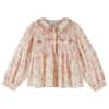 Emile et Ida Ecru Pink Smocked Blouse Rosalie