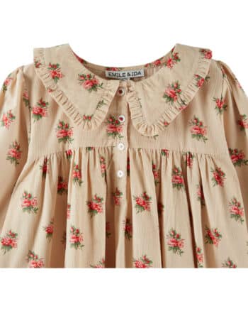 Emile et Ida Baby Loose Flounce Dress Fleurs Des Bois