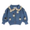 Emile et Ida Blue Sheep Cardigan Mouton Bleu