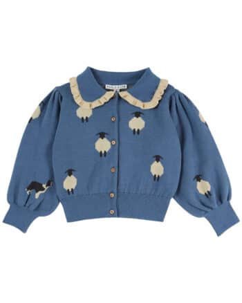 Emile et Ida Blue Sheep Cardigan Mouton Bleu