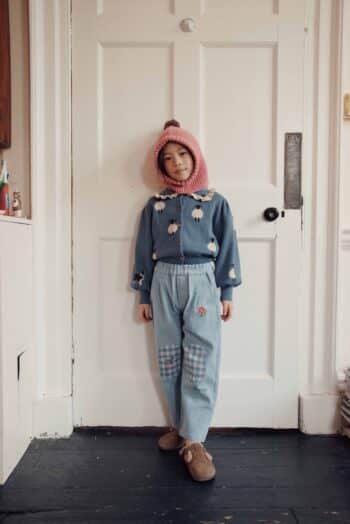 Emile et Ida Blue Sheep Cardigan Mouton Bleu