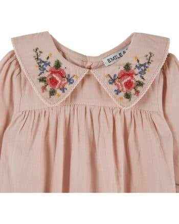 Emile et Ida Cross Stitch Romper Roseau