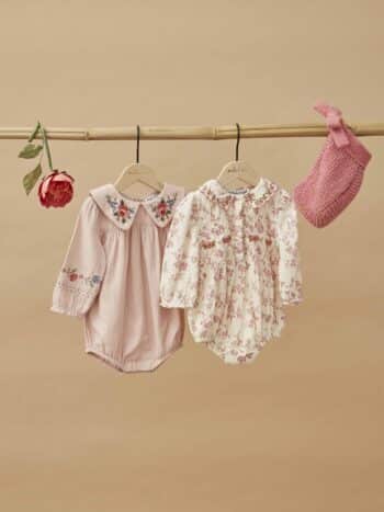 Emile et Ida Cross Stitch Romper Roseau