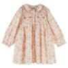Emile et Ida Ecru Pink Smocked Dress Rosalie