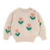 Emile et Ida Pink Tulip Sweater Tulipe Rose