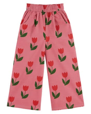 Emile et Ida Pink Velvet Trousers Grande Tulipe