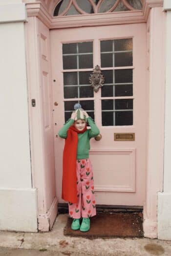 Emile et Ida Pink Velvet Trousers Grande Tulipe
