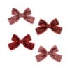 Konges Slojd 4 Pack Micki Bow Hair Clips Red Glitter / Rose Glitter 14 Konges Slojd 4 Pack Micki Bow Hair Clips Red Glitter / Rose Glitter