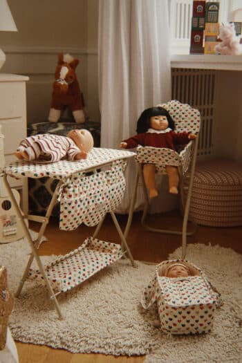 Konges Slojd Doll Bedding Coeur Coloré