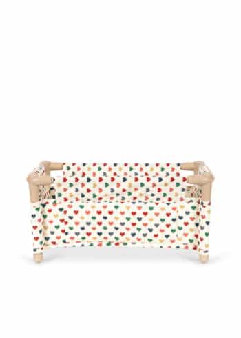 Konges Slojd Doll Travel Bed Coeur Coloré1