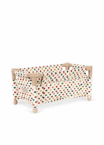 Konges Slojd Doll Travel Bed Coeur Coloré