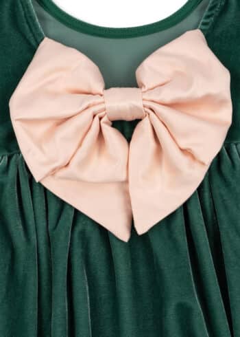 Konges Slojd Gia Bow Dress GRS Fir