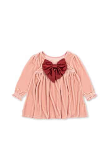 Konges Slojd Gia Bow Dress GRS Mellow Rose