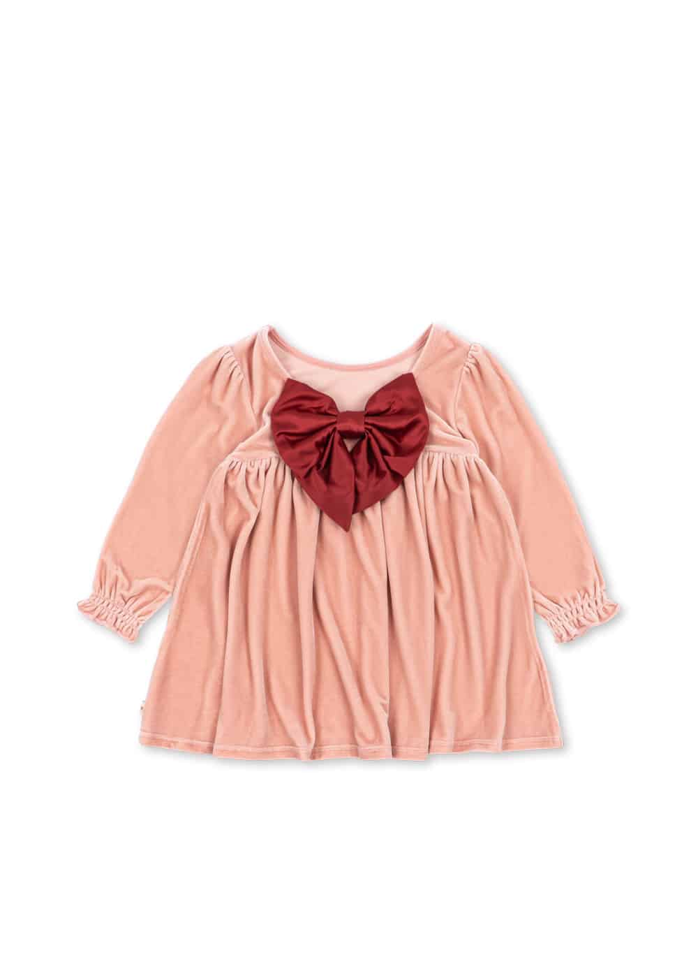 Konges Slojd Gia Bow Dress GRS Mellow Rose 1 Konges Slojd Gia Bow Dress GRS Mellow Rose