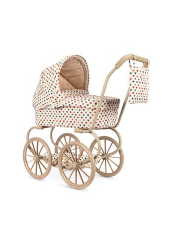Konges Slojd Minnie Doll Pram Coeur Coloré