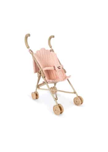 Konges Slojd Poppy Doll Stroller Set Pink Check