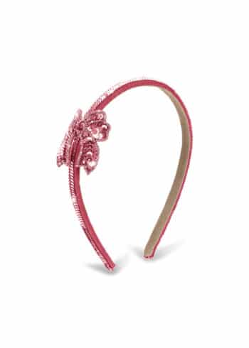 Konges Slojd Sequin Bow Hairbrace Rapture Rose