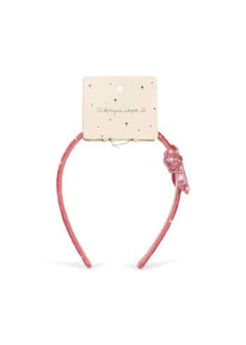 Konges Slojd Sequin Bow Hairbrace Rapture Rose