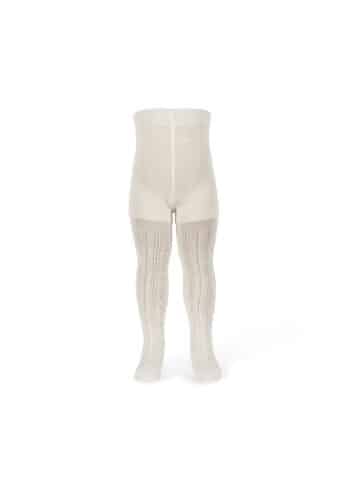 Konges Slojd Wool Pointelle Tights Off White