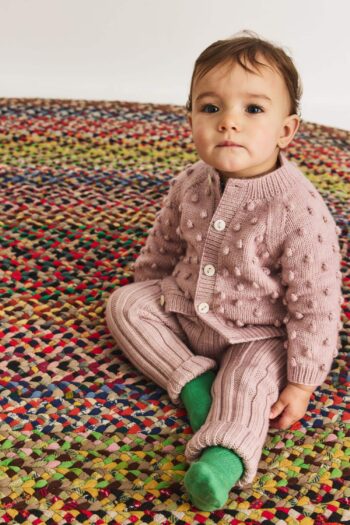 Misha & Puff Baby Rib Longies Candyfloss