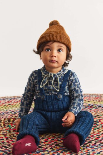 Alternative view of Misha & Puff Baby Scout Onesie Moonlight Railroad